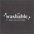 Linon Washable Wesson Polyester 2'x3' Rug in Garnet Red