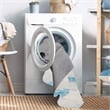 Linon Washable Wells Polyester 5'x7' Rug in Ivory