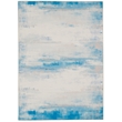Linon Washable Wells Polyester 5'x7' Rug in Ivory