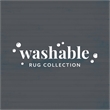 Linon Washable Wells Polyester 5'x7' Rug in Ivory