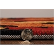 Linon Tripoli Autumn Polyester 8'x10' Rug in Black and Red