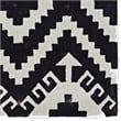 Linon Tripoli Spacely Polyester 8'x10' Rug in Ivory and Black