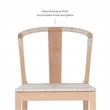 Linon Dane Solid Wood and Rush Dining Chair in Natural