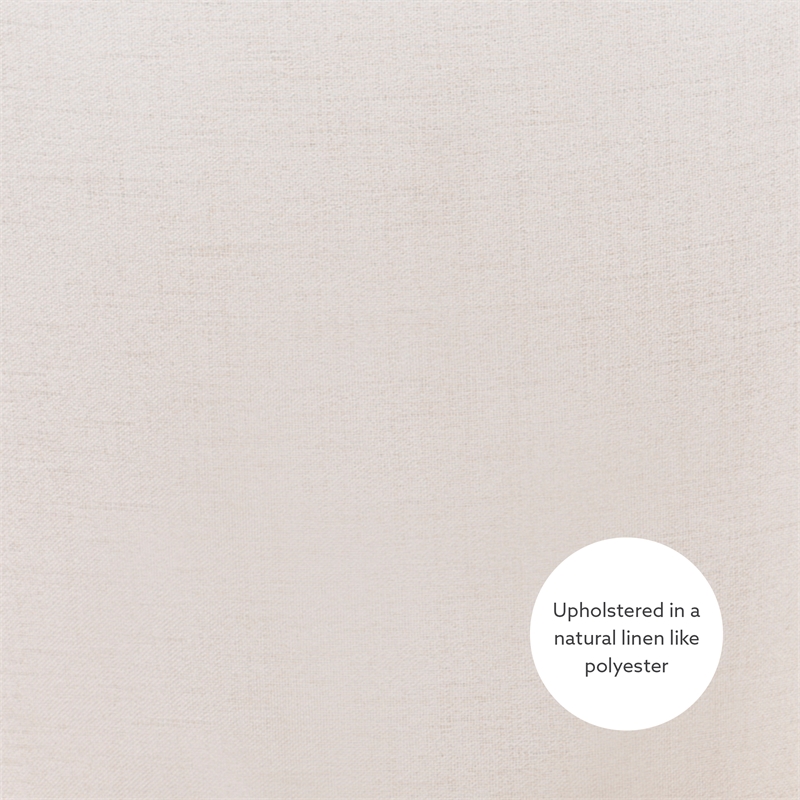 Linon Hale Set of Two Dining Chairs Beige Fabric Upholstery Espresso Wood Legs