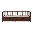 Linon Macey Pine Wood Daybed in Espresso