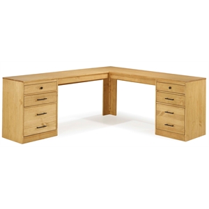 linon cody wood l shaped desk in maple brown