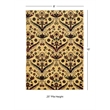 Linon Elegance Chateau Polypropylene 8'x10' Rug in Red and Green