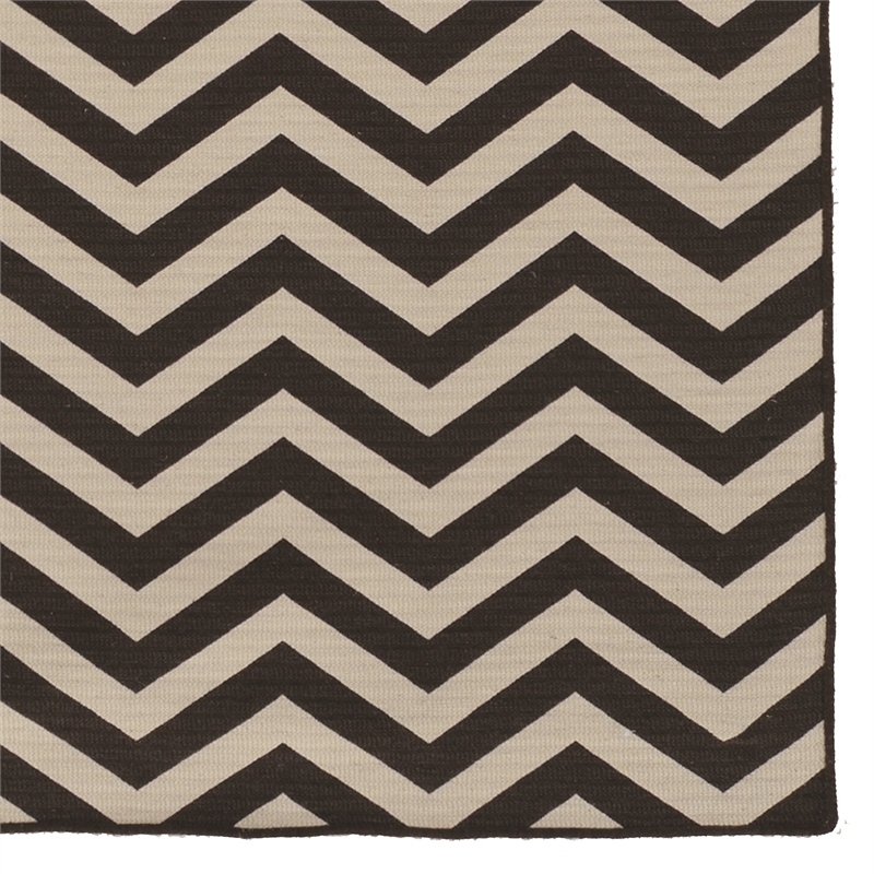 Linon Salonika Reversible Chevron Wool 2'6