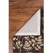 Linon Ashton Camilla Wool 9'x12' Rug in Charcoal and Gold