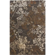 Linon Ashton Camilla Wool 9'x12' Rug in Charcoal and Gold