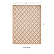 Linon Dia Lima Polypropylene 8'x10' Rug in Beige