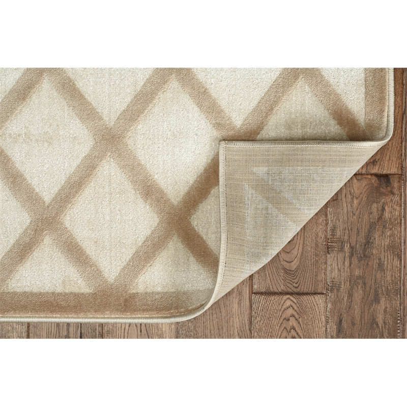 Linon Dia Lima Polypropylene 8'x10' Rug in Beige