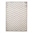 Linon Elegance Chevron Polypropylene 8'x10' Rug in Ivory and Gray