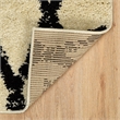 Linon Morrocan Marrakes Polypropylene 3'x5' Rug in Ivory and Black