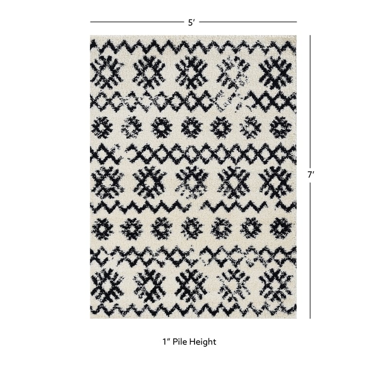 Linon Morrocan Mekenes Polypropylene 5'x7'6