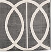 Linon Vintage Arabesque Polyester 8'x10' Rug in Gray and Ivory