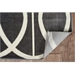 Linon Vintage Arabesque Polyester 8'x10' Rug in Gray and Ivory