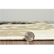 Linon Vintage Esquire Polyester 8'x10' Rug in Ivory and Beige