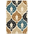 Linon Vintage Esquire Polyester 8'x10' Rug in Ivory and Beige