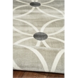 Linon Vintage Tangram Polyester 8'x10' Rug in Gray and Ivory
