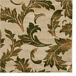 Linon Vintage Amore Polyester 8'x10' Rug in Sand and Green