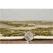 Linon Vintage Amore Polyester 8'x10' Rug in Sand and Green