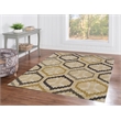Linon Trio Radley Polyester 5'x7' Rug in Cream and Stone