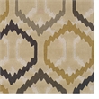 Linon Trio Radley Polyester 5'x7' Rug in Cream and Stone