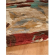Linon Emporium Volcano Polypropylene 3'x5' Rug in Beige and Teal