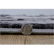 Linon Platinum Iron Gate Polyester 8'x11' Rug in Gray and Black