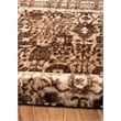 Linon Platinum Isphahan Polyester 8'x11' Rug in Brown and Black