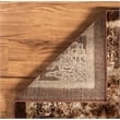 Linon Platinum Isphahan Polyester 8'x11' Rug in Brown and Black