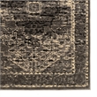 Linon Platinum Heriz Polyester 8'x11' Rug in Gray and Black