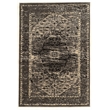 Linon Platinum Heriz Polyester 8'x11' Rug in Gray and Black