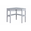 Linon Peggy Wood One Drawer Corner Desk in Gray