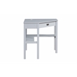 Linon Peggy Wood One Drawer Corner Desk in Gray