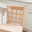 Linon Flint Set of 2 Lattice Back Counter Stools in Unfinished Natural Wood