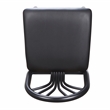 Linon Lemmie Metal Set of Two Commercial Grade Barstools in Black