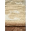 Linon Faux Hide Polyester Cowhide Tufted Printed Area Rug in Caramel and Cream
