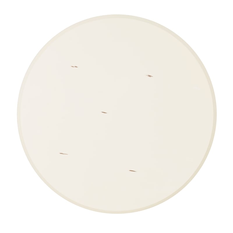 Linon Opal Distressed Wood Coastal Canoe Paddle Side Table in Blue/Cream