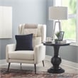 Linon Aspen Round Accent Table Pedestal Base 26.5