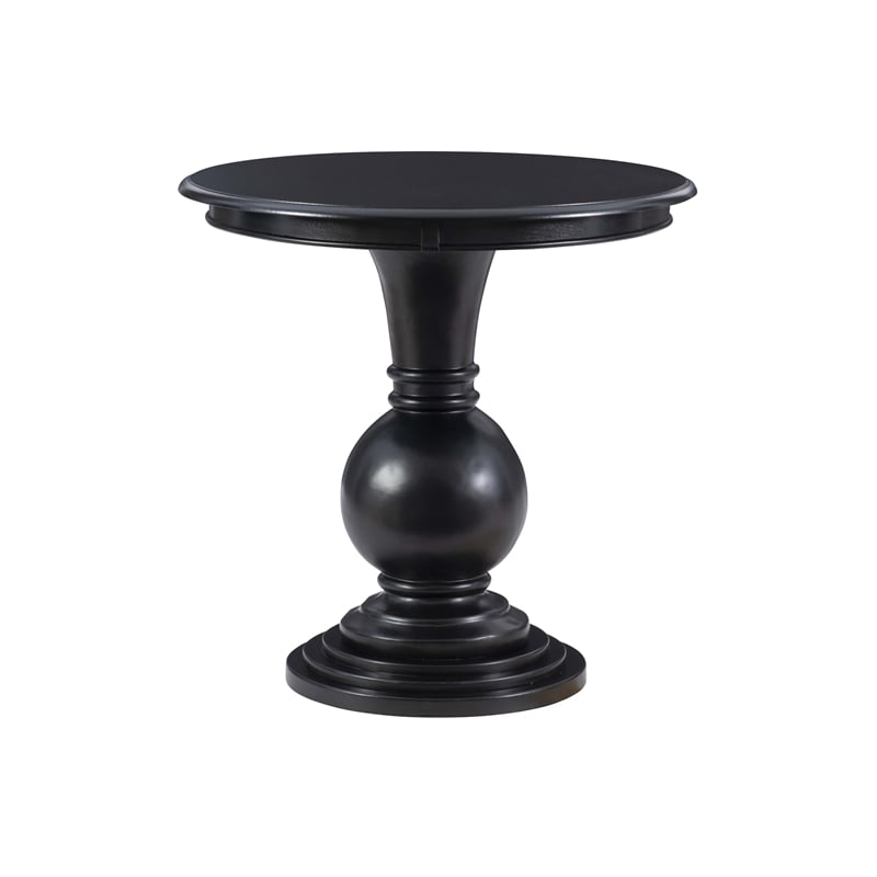 Linon Aspen Round Accent Table Pedestal Base 26.5