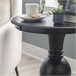 Linon Aspen Round Accent Table Pedestal Base 26.5