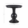 Linon Aspen Round Accent Table Pedestal Base 26.5