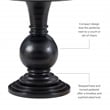Linon Aspen Round Accent Table Pedestal Base 26.5