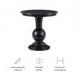 Linon Aspen Round Accent Table Pedestal Base 26.5