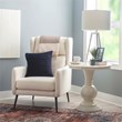 Linon Aspen Round Accent Table Pedestal Base 26.5