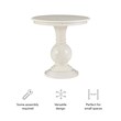 Linon Aspen Round Accent Table Pedestal Base 26.5