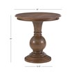 Linon Aspen Round Accent Table Pedestal Base 26.5