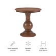 Linon Aspen Round Accent Table Pedestal Base 26.5